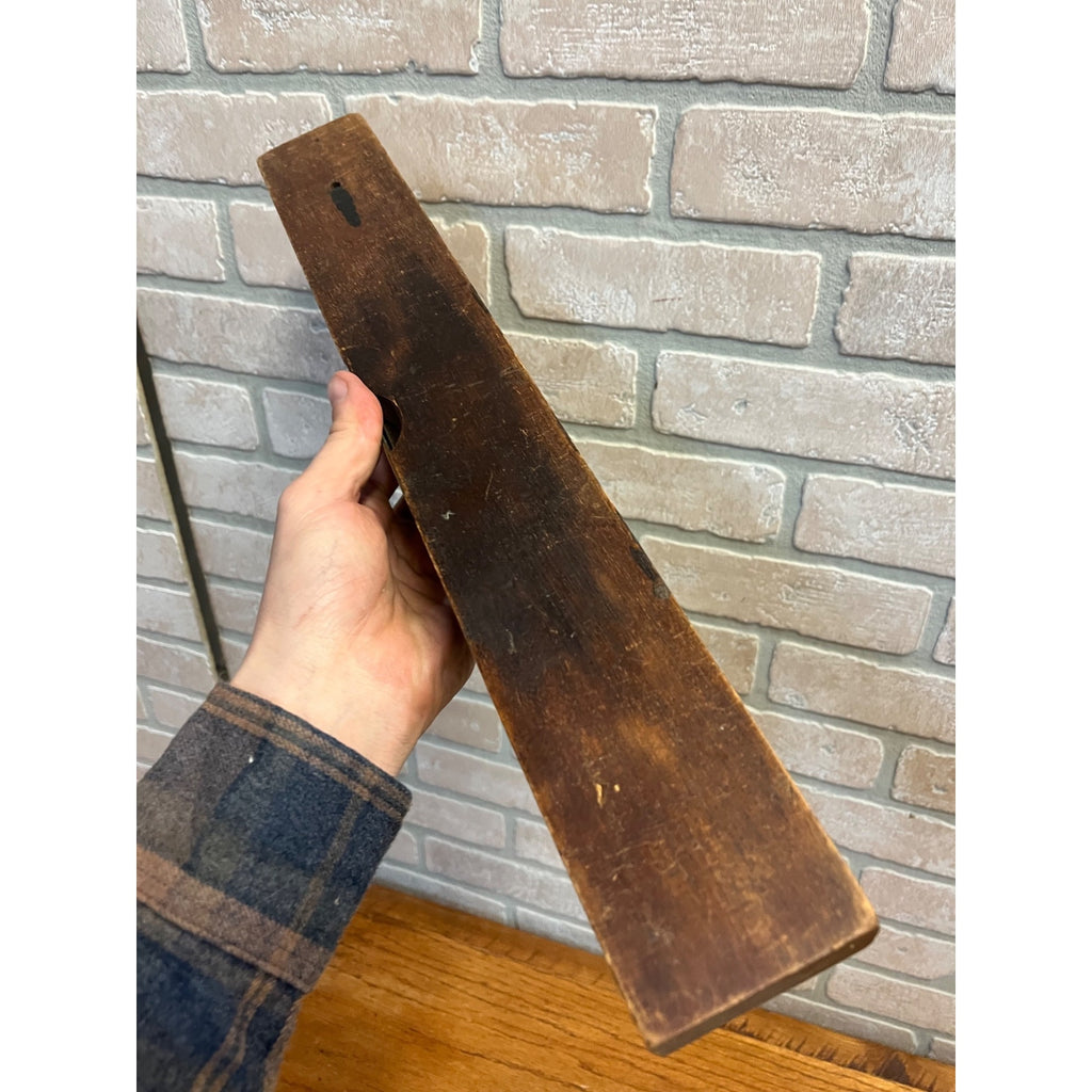 Antique Disston & Morss Wood & Brass 18" Carpenters Level Keystone Tool Co