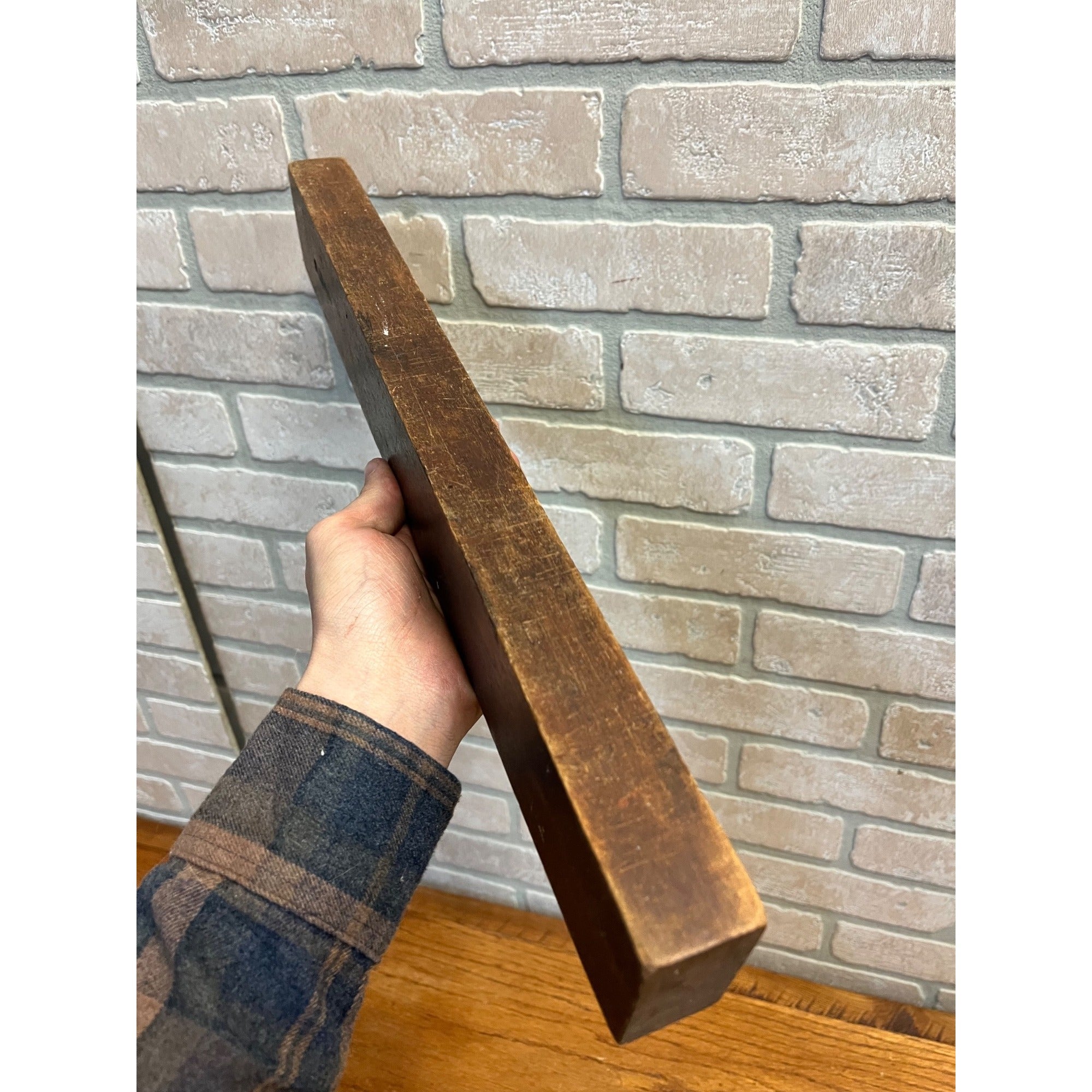 Antique Disston & Morss Wood & Brass 18" Carpenters Level Keystone Tool Co