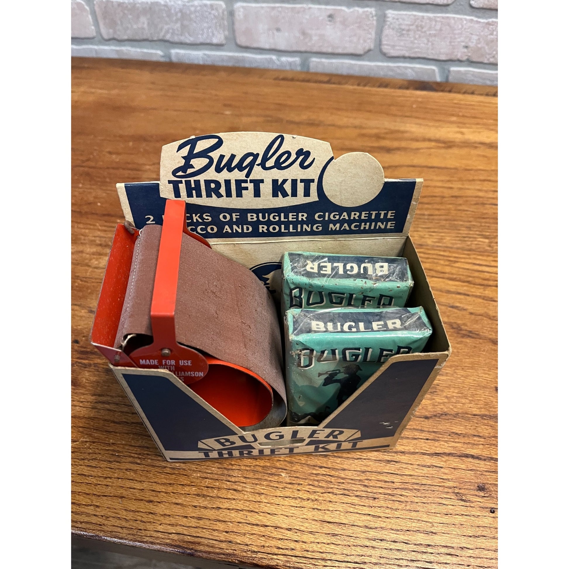 Vintage Bugler Thrift Kit Cigarette Rolling Machine in Original Box
