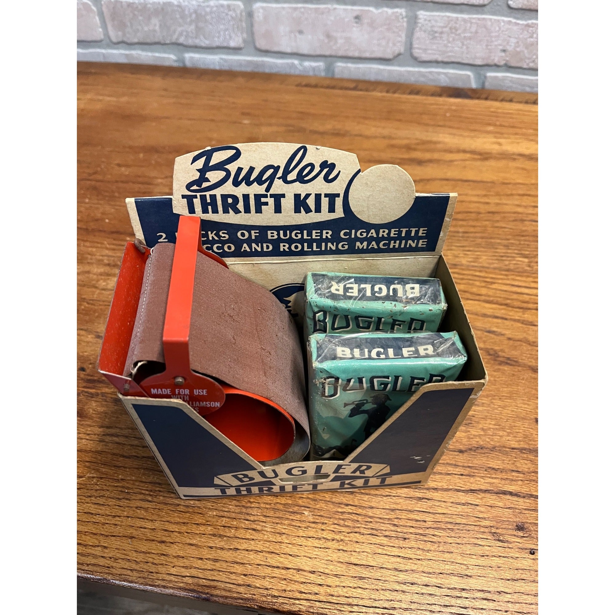 Vintage Bugler Thrift Kit Cigarette Rolling Machine in Original Box