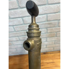 Vintage WURKEZE No. 2 Brass Hand Bilge Pump Wood Handle Nautical Marine 18.5"