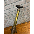 Vintage WURKEZE No. 2 Brass Hand Bilge Pump Wood Handle Nautical Marine 18.5"