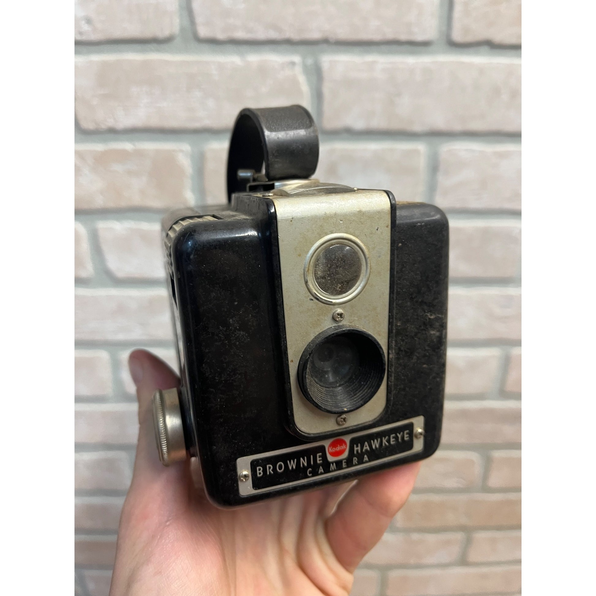 Vintage Eastman Kodak Brownie Hawkeye Film Camera - Untested