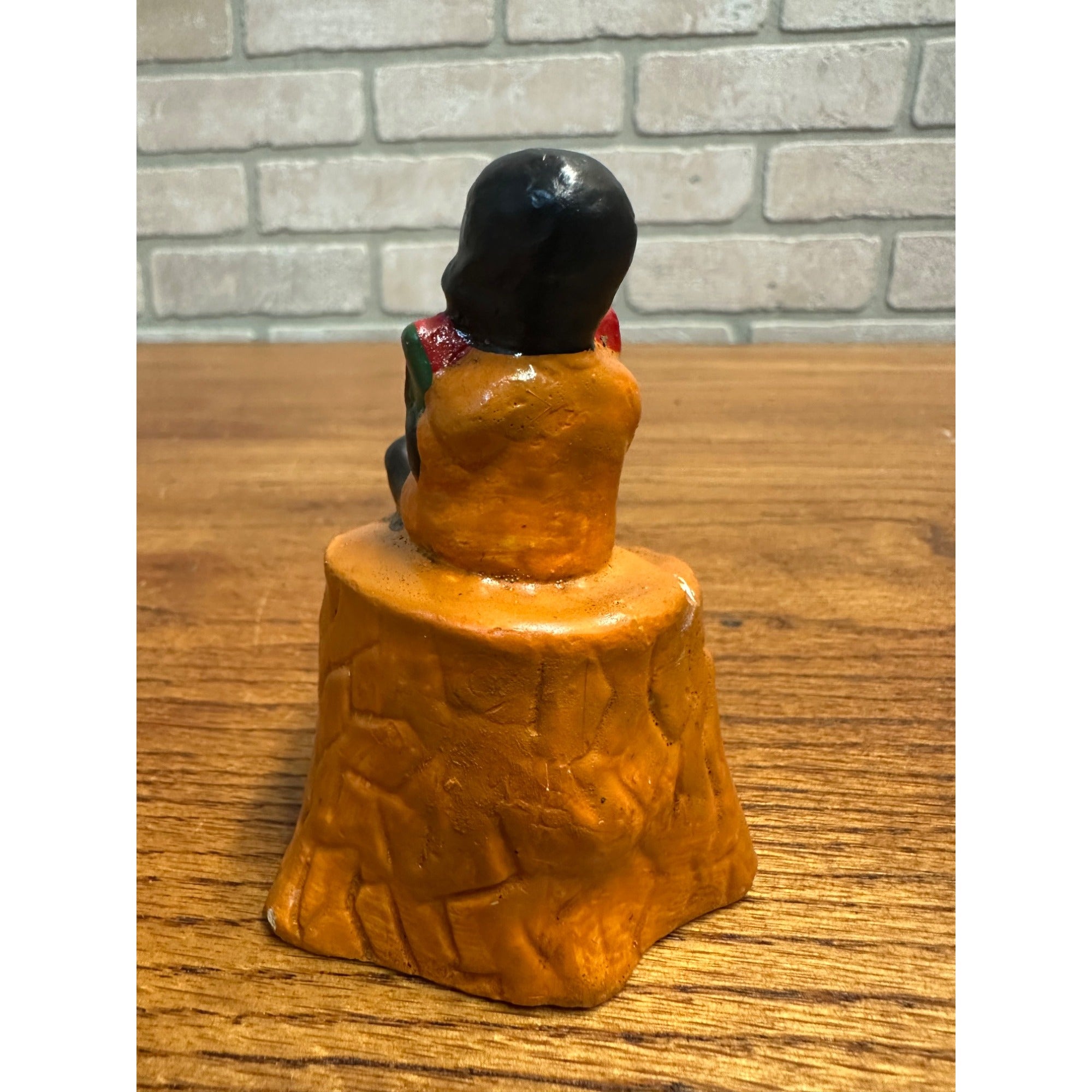 Vintage Black Americana Chalkware Souvenir of Alabama Figure Watermelon Alligator