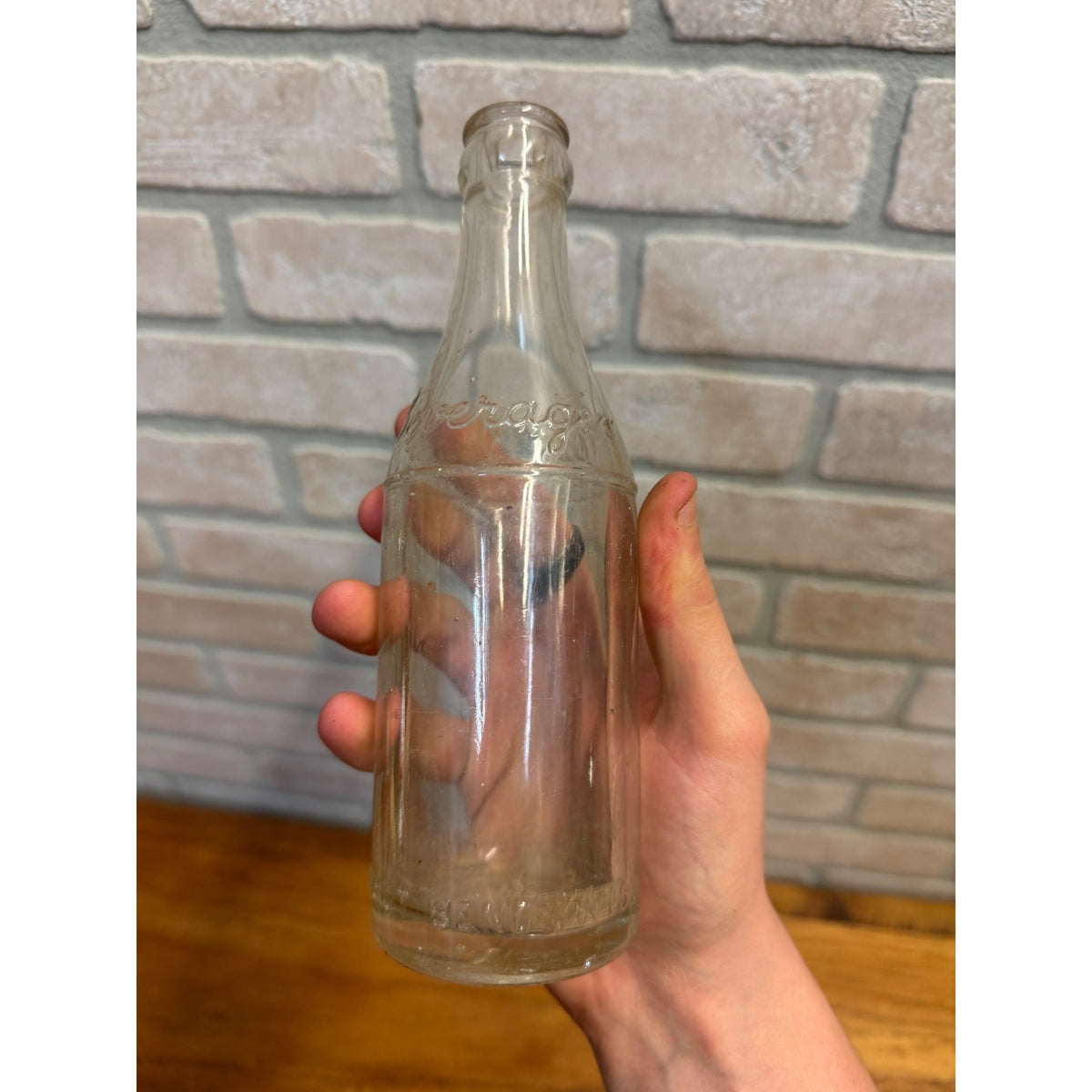 Embossed West Bend Beverages Wisconsin Soda Bottle