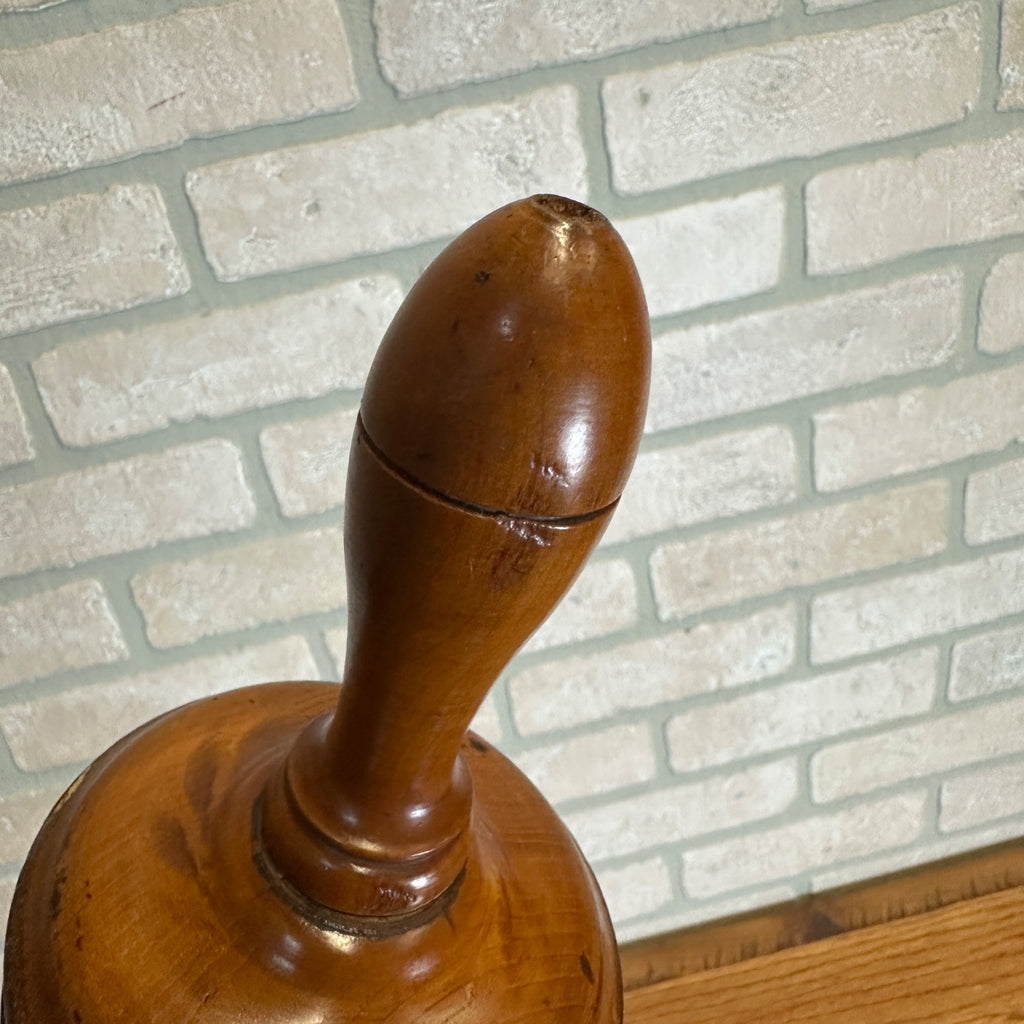 Antique Primitive Menagerie Springerle Rolling Pin Animals Rabbits Wooden Americana