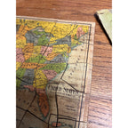 Vintage 1900s Milton Bradley Dissected Map of The United States USA Puzzle W Box