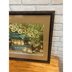 Original Vintage Ben Austrian 1901 Lithograph Advertising Sign Baby Chicks Framed Bloomsburg PA Bank