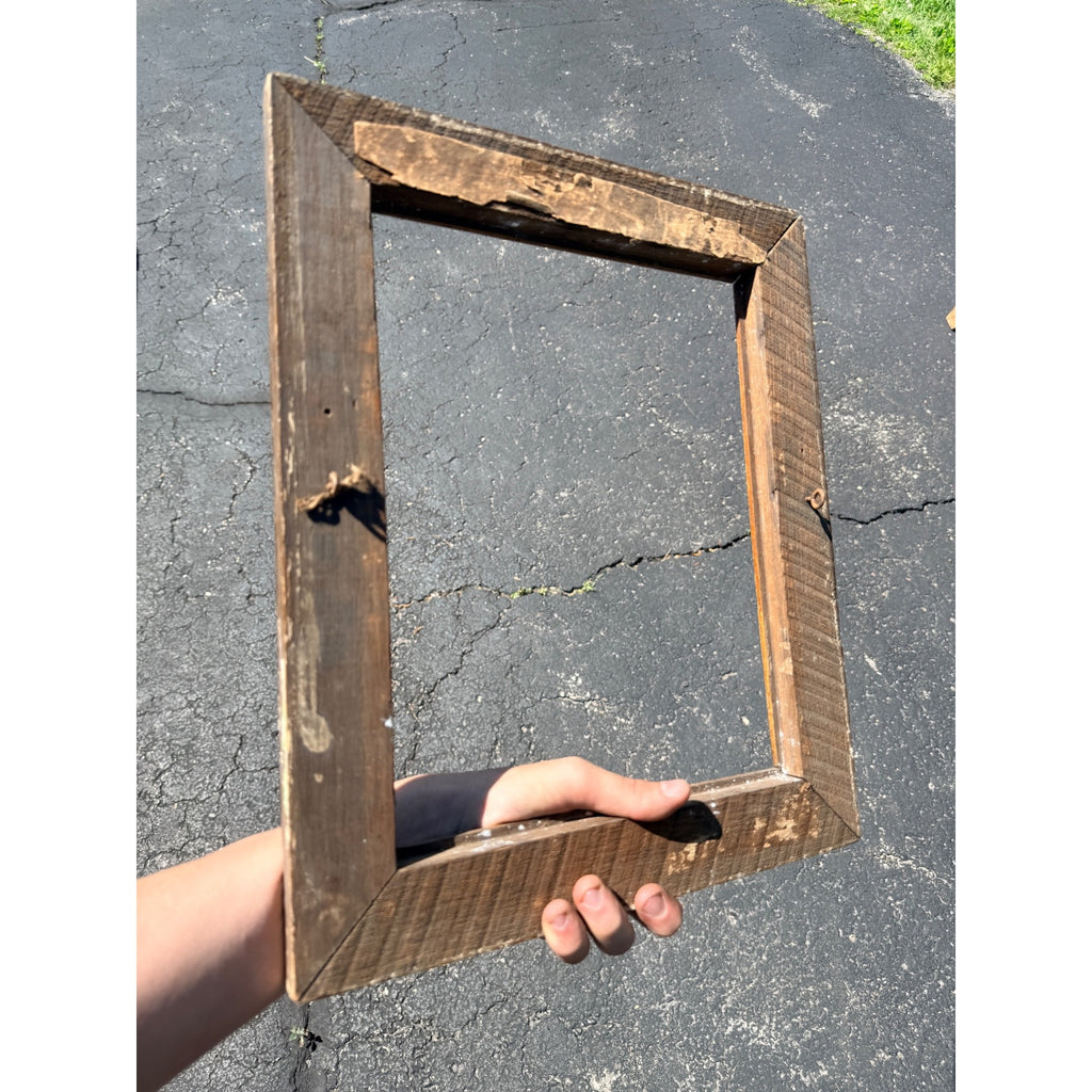 Antique Victorian Eastlake Wooden Picture Photo Frame Ornate Carved 16.5"x13.75"