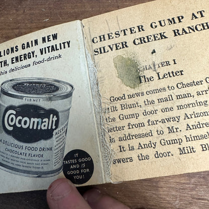 Vintage Chester Gump at Silver Creek Ranch Big Little Book 1933 VG