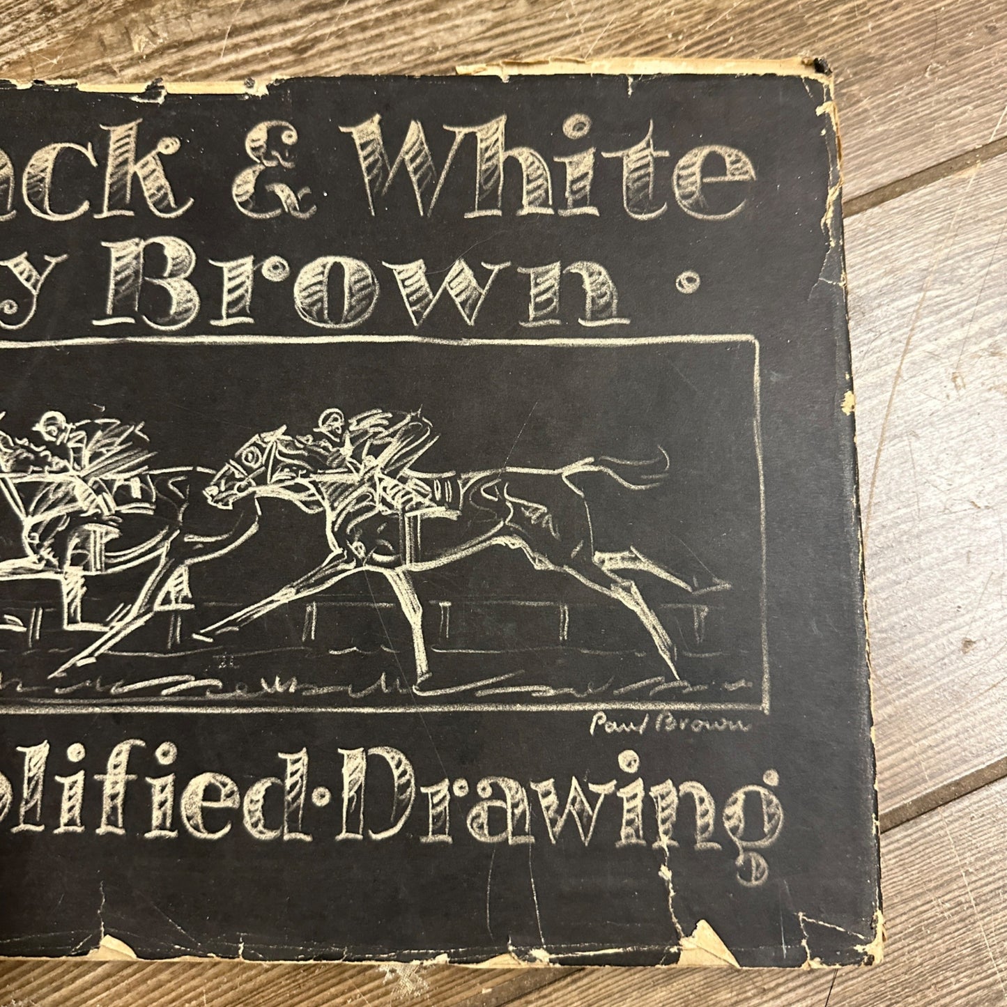 1939 Black & White Simplified Drawing by Paul Brown 1st Edition Hardcover