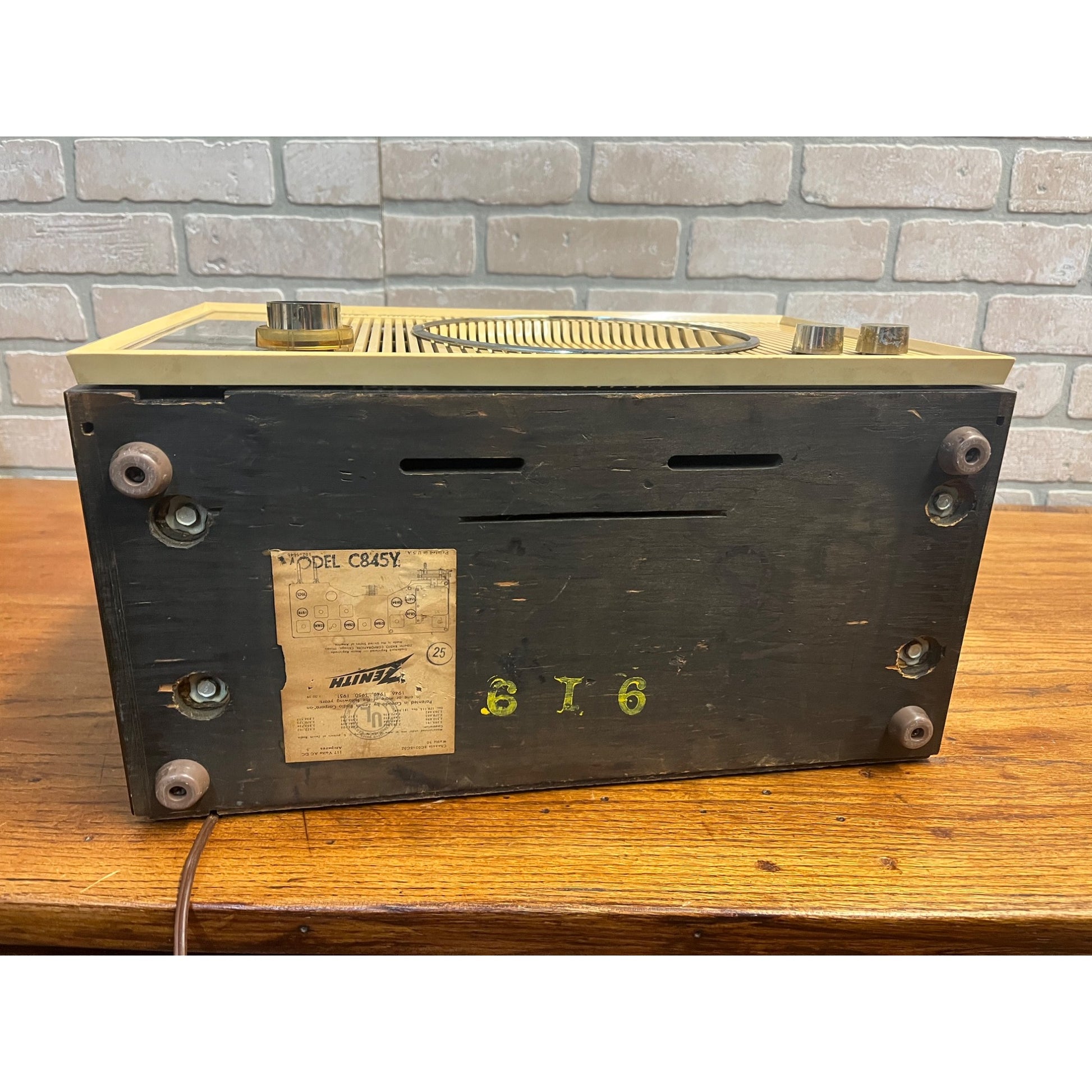 Vintage Zenith High Fidelity Tube Radio Model C845Y Mid-Century - TESTED & WORKS