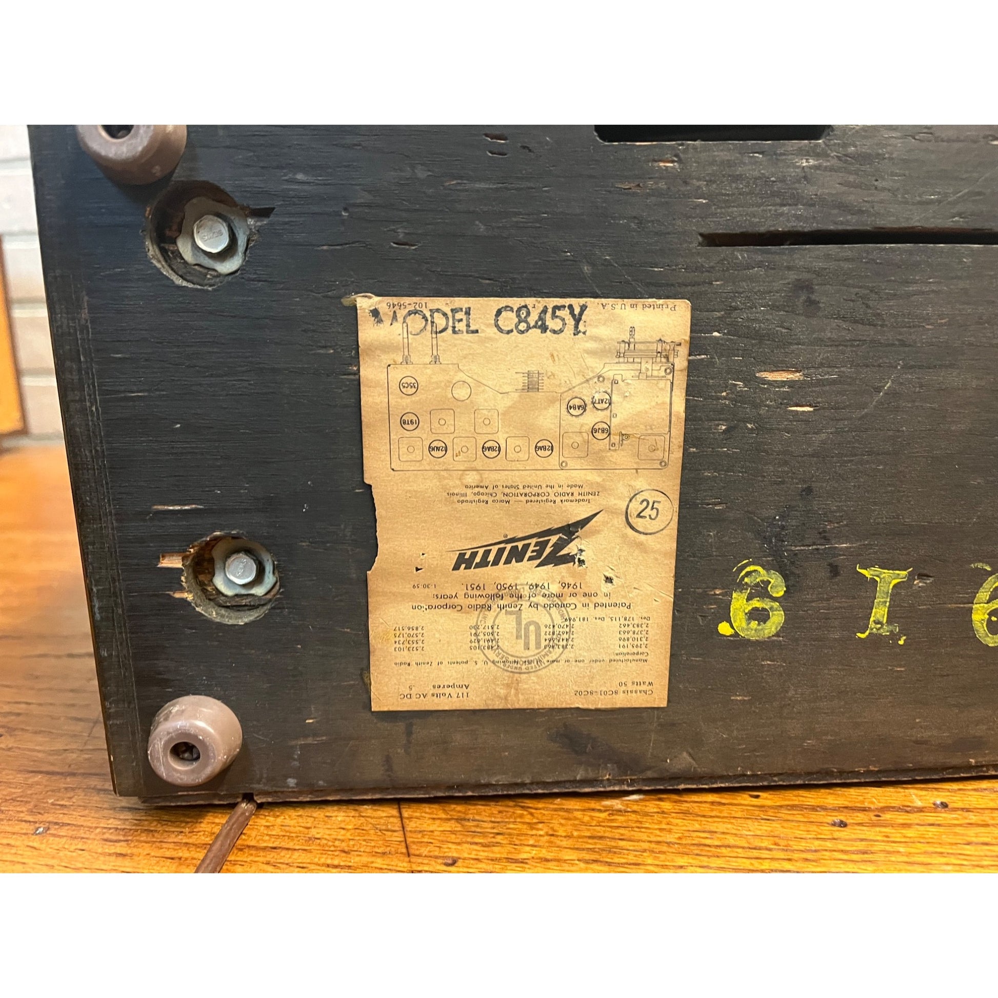 Vintage Zenith High Fidelity Tube Radio Model C845Y Mid-Century - TESTED & WORKS