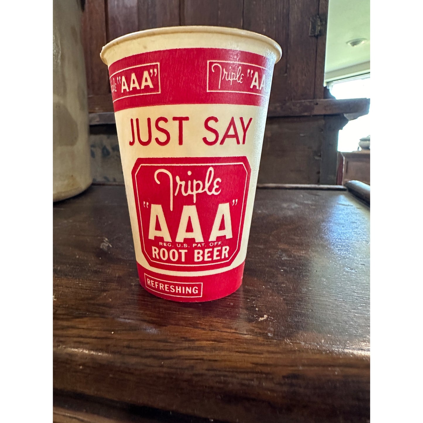 SCARCE PAPER CUP DRIVE-IN DINER SOLO CUP TRIPLE AAA ROOT BEER A