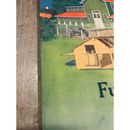 1920s Advertising Calendar Poster Fuller Goodman Farm Barn Dairy Scene
