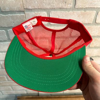 VINTAGE RED FLORIDA GULFARIUM MARINE MESH RETRO SNAPBACK HAT