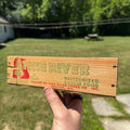 Vintage Pine River Cheese Box Newton WI Wood Crate Advertising 2lb