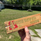 Vintage Pine River Cheese Box Newton WI Wood Crate Advertising 2lb