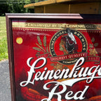 Leinenkugel's Red Lager Framed Beer Advertising Mirror Sign Bar Breweriana