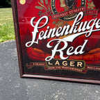 Leinenkugel's Red Lager Framed Beer Advertising Mirror Sign Bar Breweriana