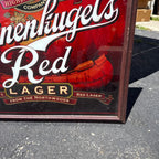 Leinenkugel's Red Lager Framed Beer Advertising Mirror Sign Bar Breweriana