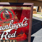 Leinenkugel's Red Lager Framed Beer Advertising Mirror Sign Bar Breweriana