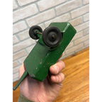 Vintage Silk Toys Green Aluminum Farm Tractor & Wagon Trailer Toy 5.5"