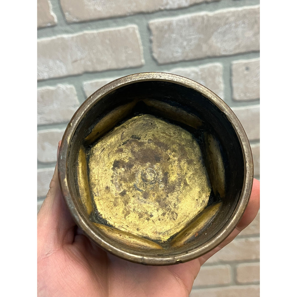 Antique 1920s Buick Solid Brass Wheel Hubcaps Grease Covers