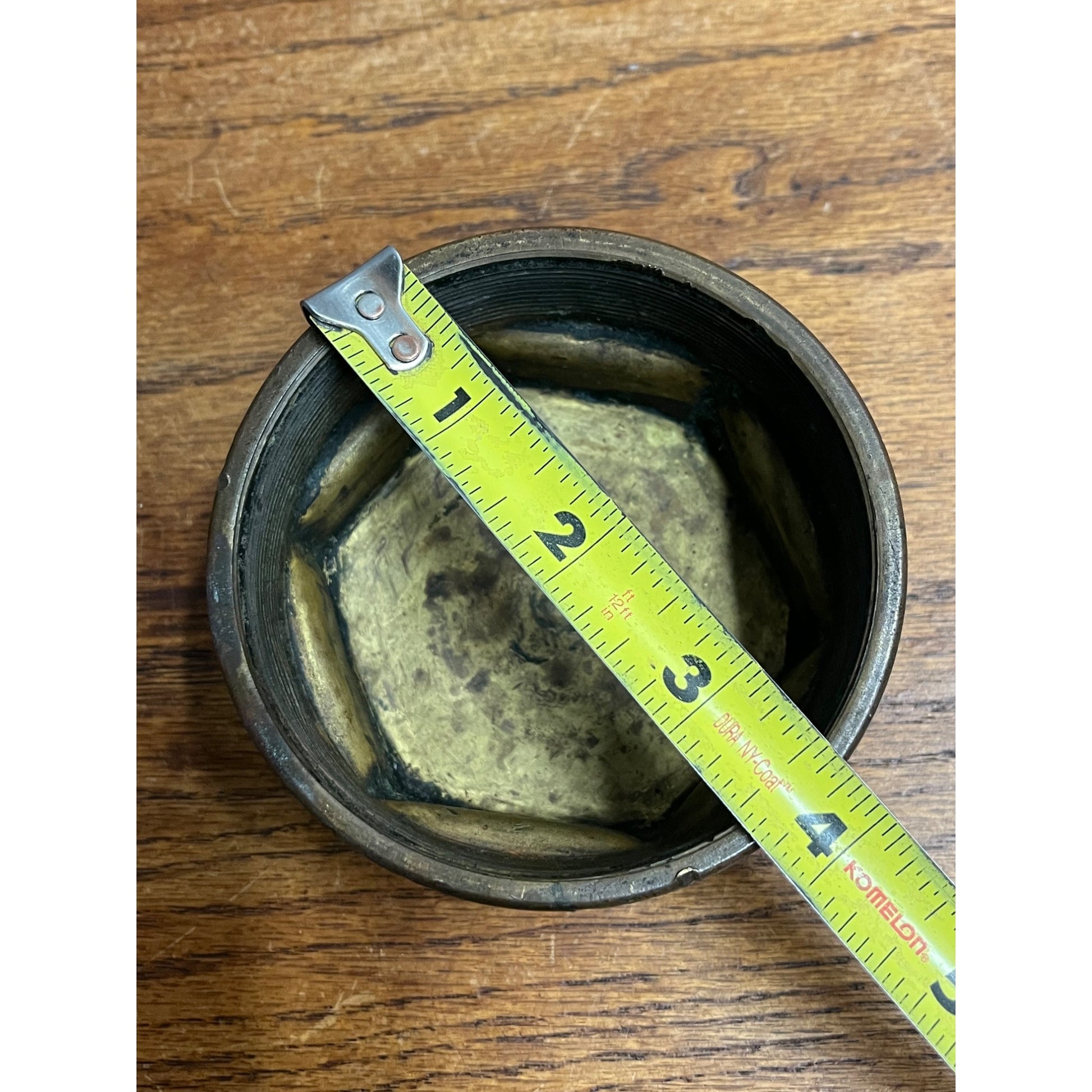 Antique 1920s Buick Solid Brass Wheel Hubcaps Grease Covers