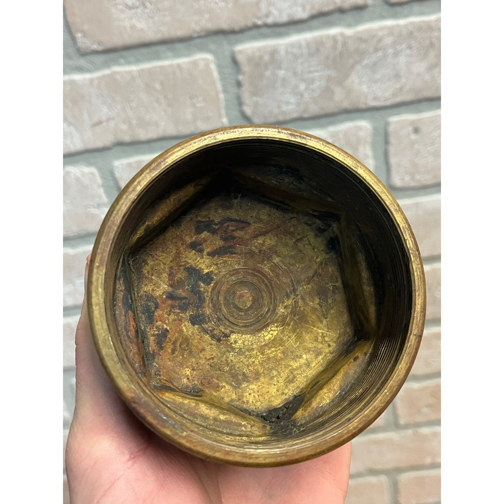 Antique 1920s Buick Solid Brass Wheel Hubcaps Grease Covers