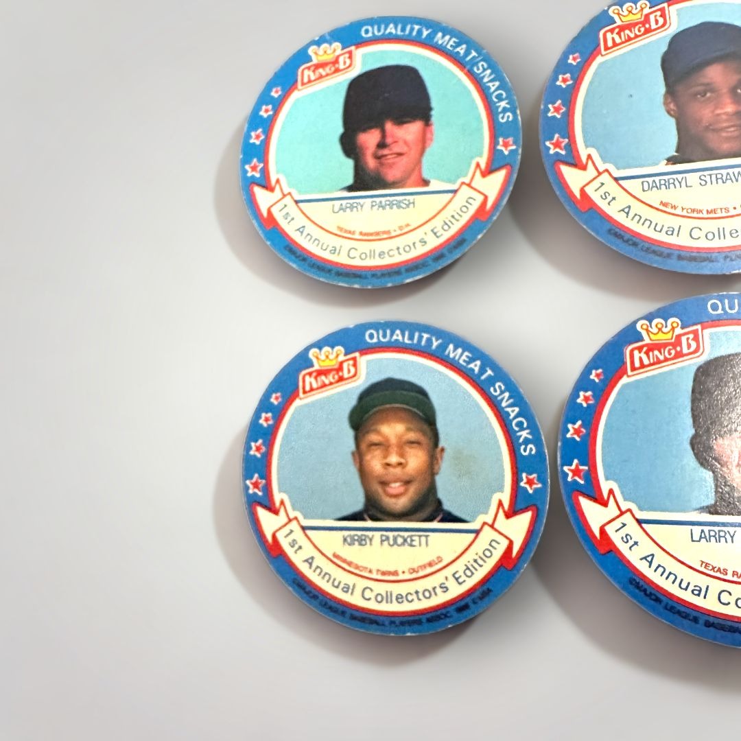 1988 King B Quality Meat Snacks Baseball Stickers Cards Lot (4) Kirby Puckett ++