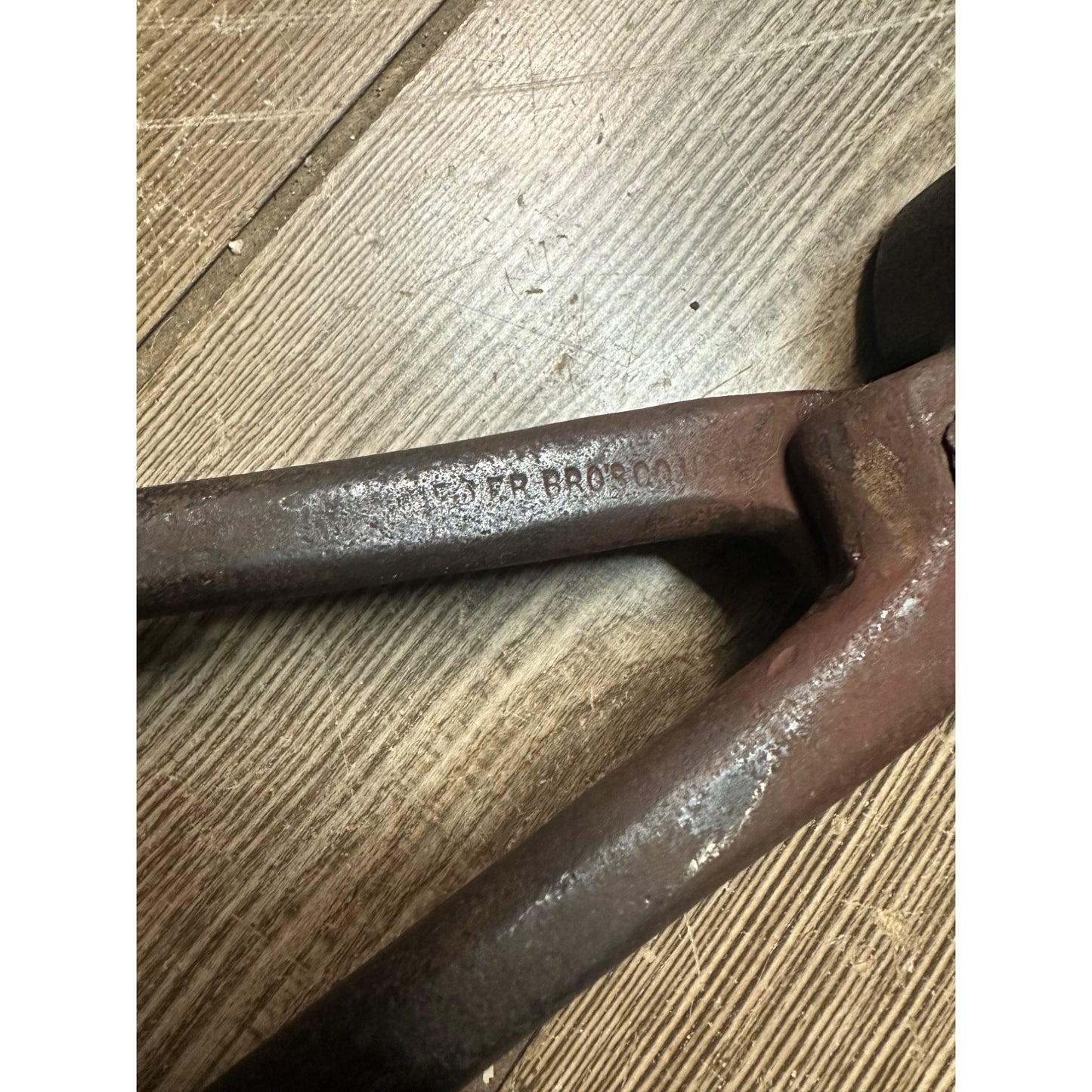 Vintage Early 1900s Heller Bros Co 14.5" Farrier Blacksmith End Nippers Pinchers