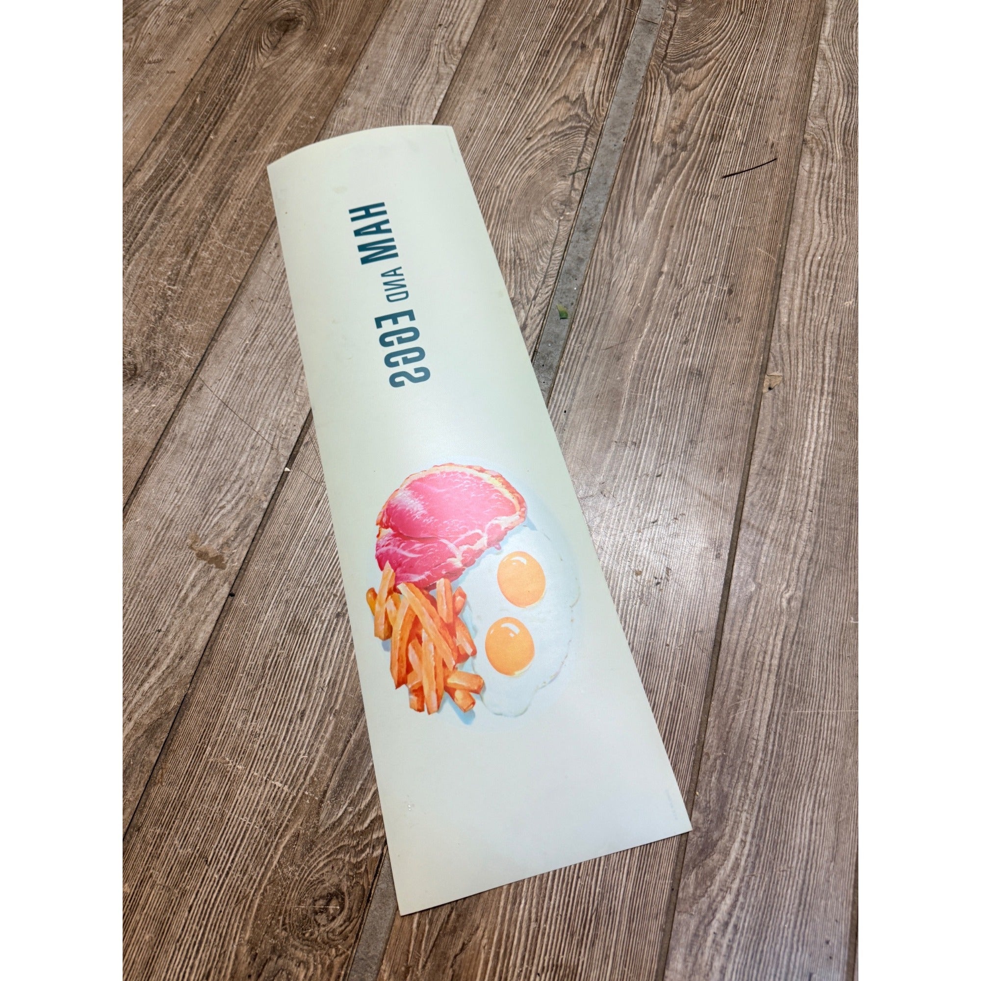 Vintage 1960s Coca Cola “Ham & Eggs” Plastic Sign