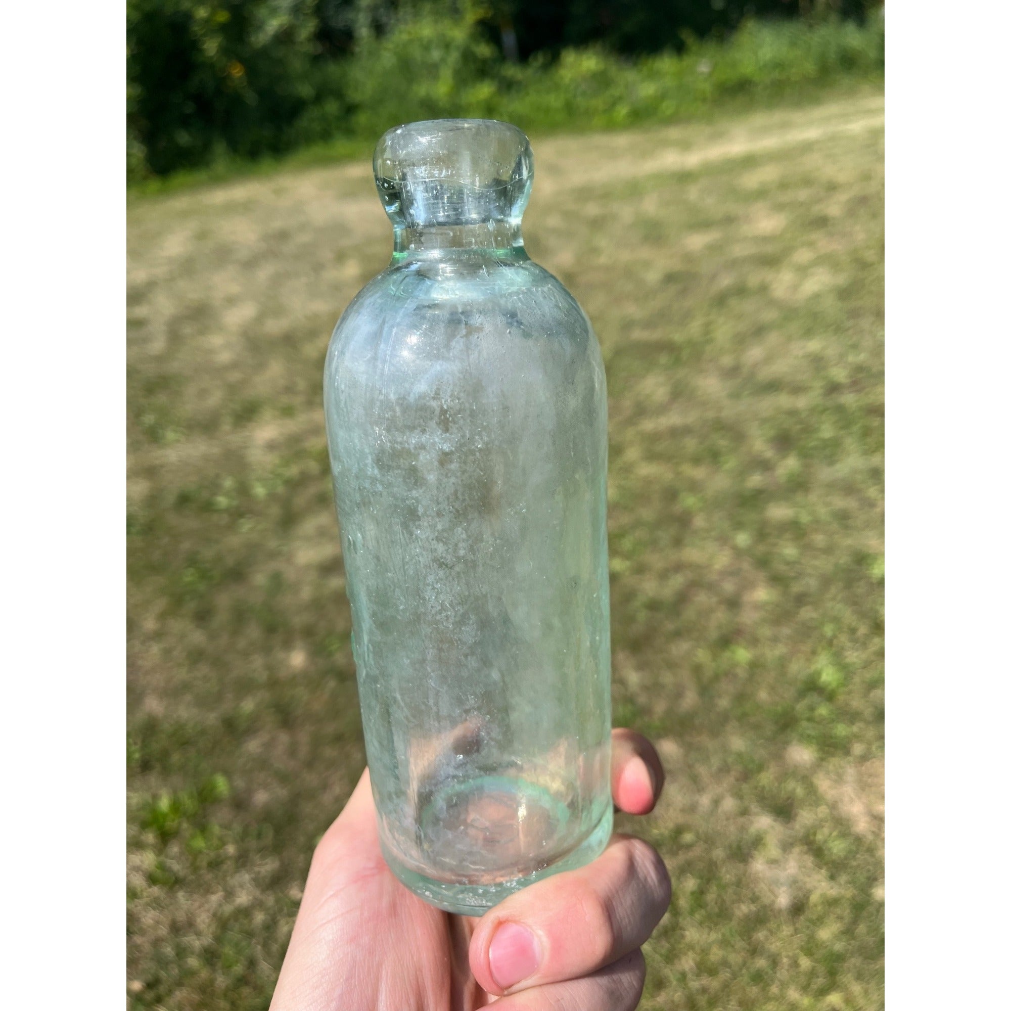 Vintage Anhalt & Hostman Plymouth Wis Wisconsin Hutchinson Soda Bottle Hutch Blob