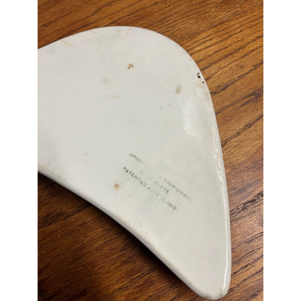 Antique Victorian Underwood's High Chair Child's Baby Plate Patent 1912