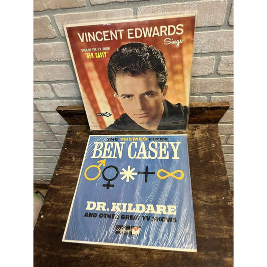 1962 The Themes From Ben Casey Dr. Kildare + Vincent Edwards LP Vinyl Records 2