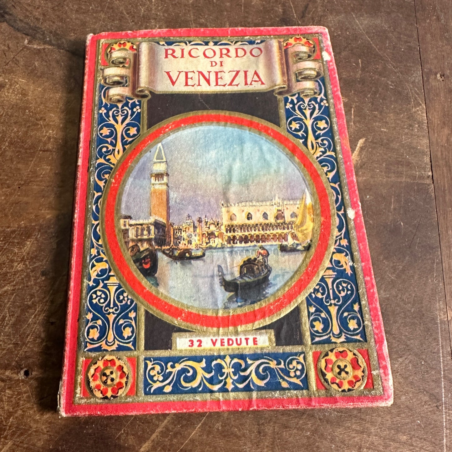 VINTAGE ITALIAN RICORDO DI VENEZIA 64 VEDUTE SOUVENIR PHOTO BOOK