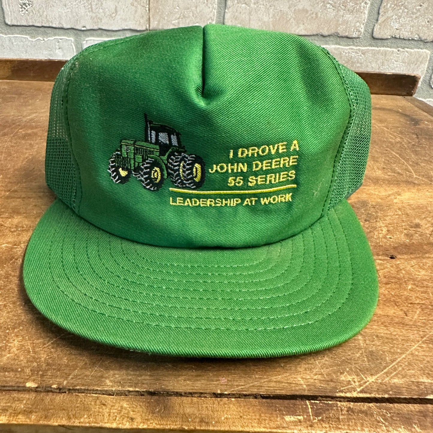 VINTAGE I DROVE A JOHN DEERE USA MADE RETRO SNAPBACK HAT