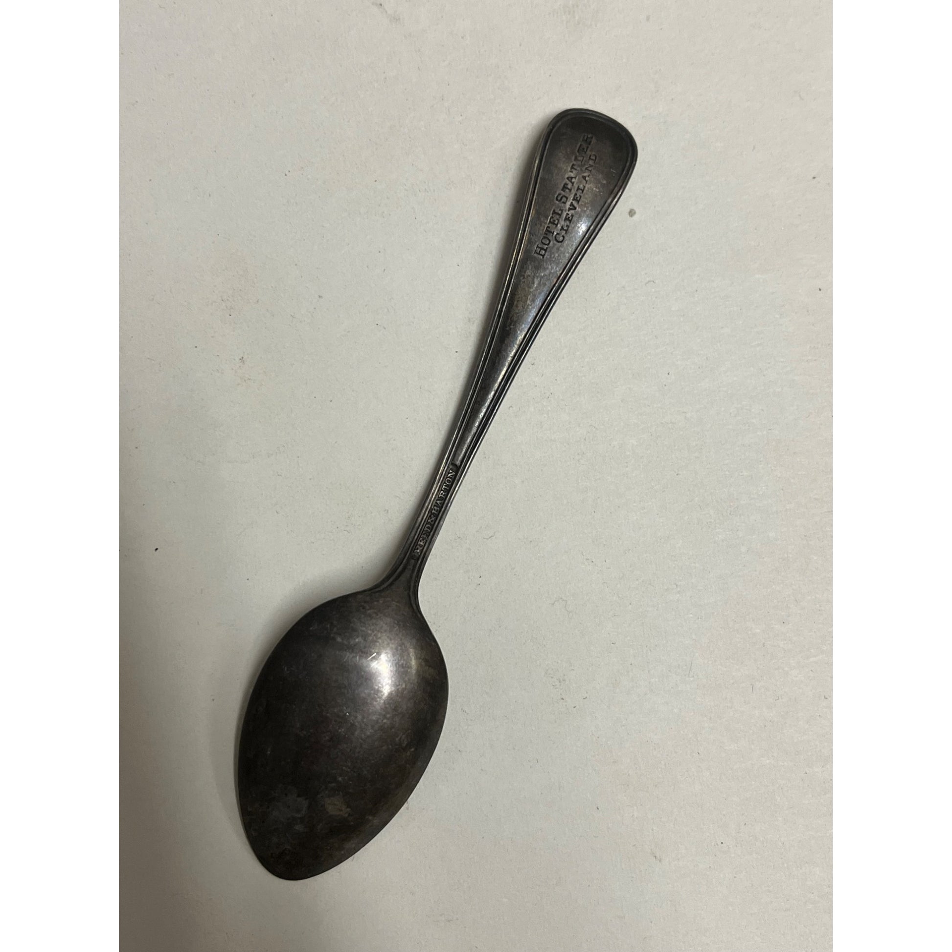 Vintage Hotel Statler Silver Plated Demitasse Spoon 4" Cleveland OH Souvenir