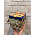 J&P Coats Spool Threads Metal Lunch Box Style Sewing Storage Tin