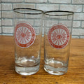 Vintage 1960s University of Wisconsin UW Alumni Glasses (2) Sigillum Lumen Eye