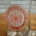 Vintage 1960s University of Wisconsin UW Alumni Glasses (2) Sigillum Lumen Eye