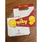 Quiky Soda Cardboard Carrier Six Pack Carton Bottle 6-Pack Case Vintage