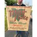 Vintage Mapl-Flake Wheat Bran Cereal Battle Creek Michigan Advertising Sign