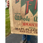 Vintage Mapl-Flake Wheat Bran Cereal Battle Creek Michigan Advertising Sign