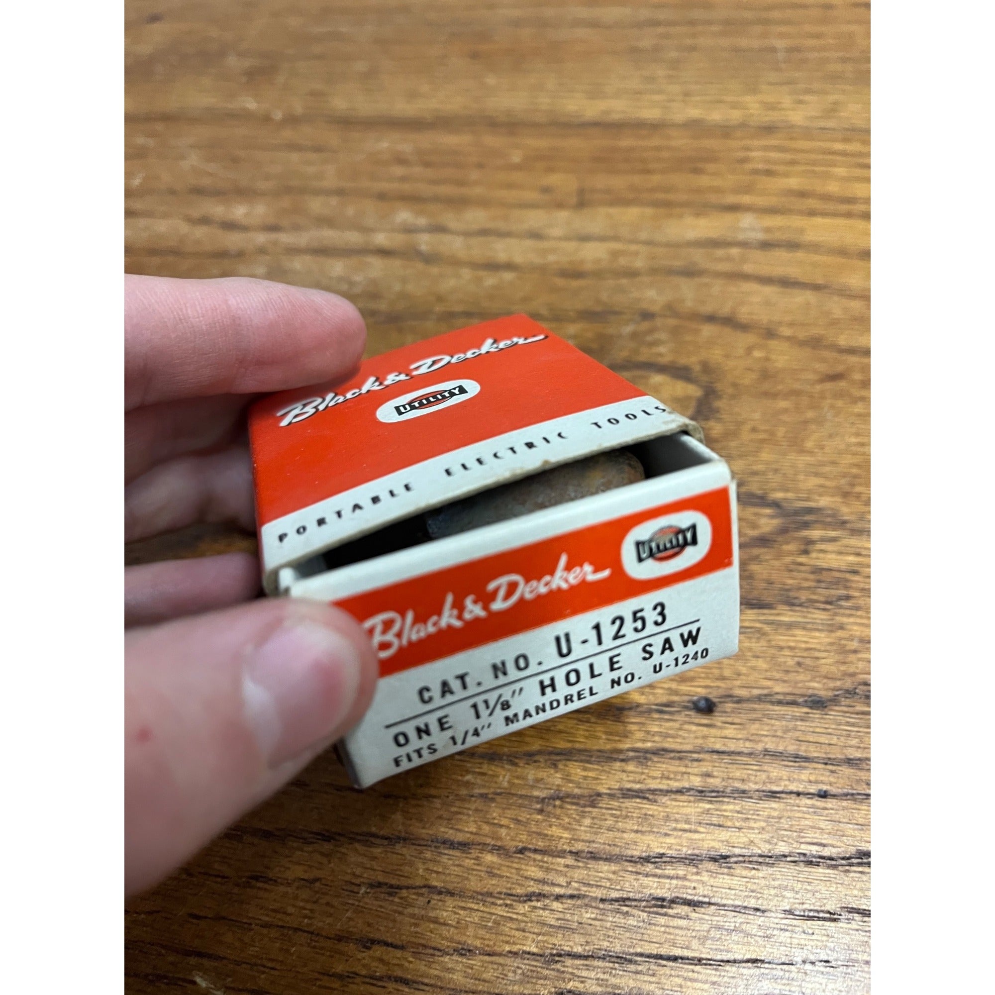 Vintage Black & Decker Lot (4) Drill Mandrels & Hole Saws