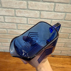Vintage Hazel Atlas Depression Glass Cobalt Blue Small Pitcher Chevron Art Deco