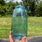 Vintage Mason Jar Patent Nov.30th 1858 #3 Aqua Blue Faint Mark