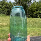 Vintage Mason Jar Patent Nov.30th 1858 #3 Aqua Blue Faint Mark