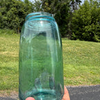 Vintage Mason Jar Patent Nov.30th 1858 #3 Aqua Blue Faint Mark